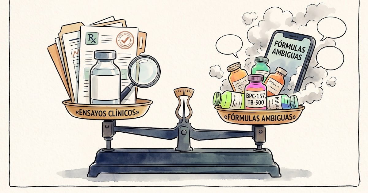 Péptidos: la delgada línea entre lo que la ciencia avala y lo que se ofrece como promesa