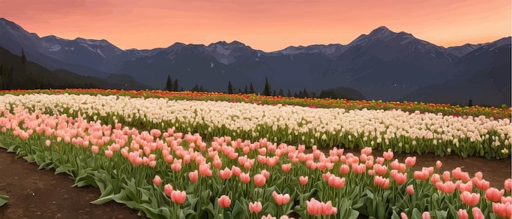 Trevelin se viste de tulipanes: la temporada 2026 abre sus puertas con paisaje, té galés y luna llena