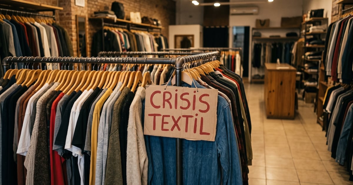 La industria textil acumula una contracción del 22,6% en lo que va de 2026 y suma más de 28.000 puestos de trabajo perdidos desde 2023