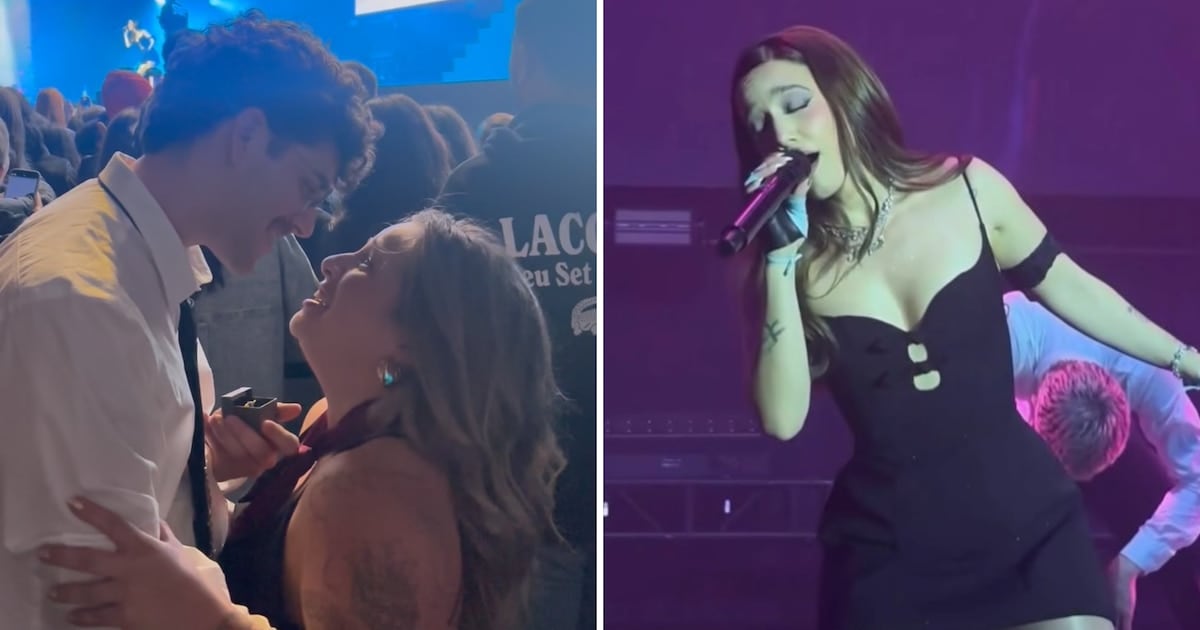 Casamiento con vértigo y a todo volumen: la propuesta que se le escapó a Ángela Torres en pleno show