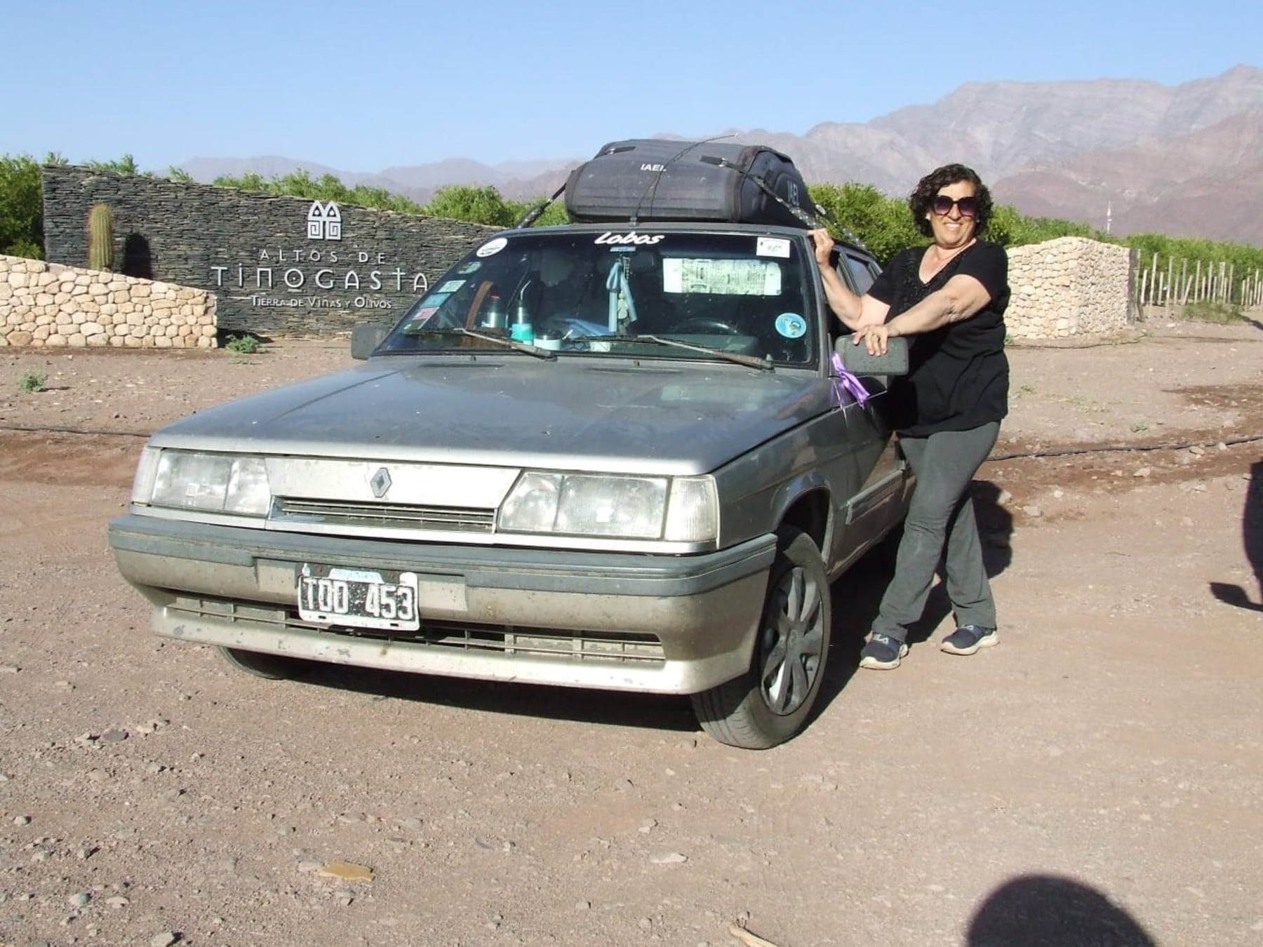 Delia Torres, la viajera de Lobos que convirtió un Renault 11 del 91 en su casa rodante y ya atravesó medio país